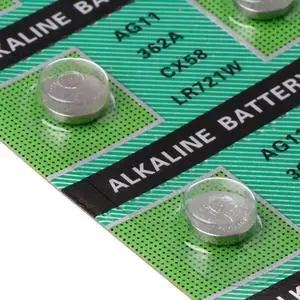 10PCS Alkaline Battery AG11 1.55V LR721 362 SR721 162 Button Coin Cell Watch Toys Batteries Control Remote