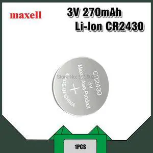 Maxell CR2430 CR 2430 3V Lithium Button Cell Battery Coin Batteries For Watches,clocks,hearing aids
