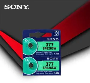 2pcs Sony 377 SR626SW SR626 AG4 1.55V Silver Oxide Watch Battery SR626SW 377 Button Coin Cell MADE IN JAPAN 2pcs Sony 377 SR626SW SR626 AG4 1.55V Silver Oxide Watch Battery SR626SW 377 Button Coin Cell MADE IN JAPAN