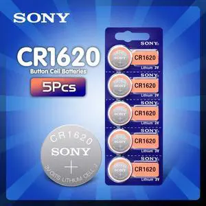 5pc/lot For Sony CR1620 Button Coin Cell Battery For Watch Car Remote Key cr 1620 ECR1620 GPCR1620 3v Lithium Battery