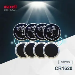 10pc Maxell CR1620 Button Cell Battery For Watch Car Remote Key cr 1620 ECR1620 GPCR1620 3v Lithium Battery