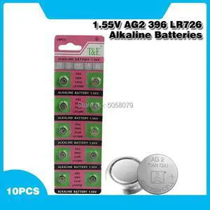 10Pieces AG2 LR726 397 396A SR726 196 SR59W SR726SW Button Coin Cell Batteries 1.55V Alkaline Men Women Watch Toys Battery
