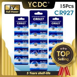 15PCS 3V CR927 Lithium Button Battery BR927 ECR927 LM927 5011LC KCL927 DL927 CR 927 CR927-1W Coin Cell Batteries For Watch