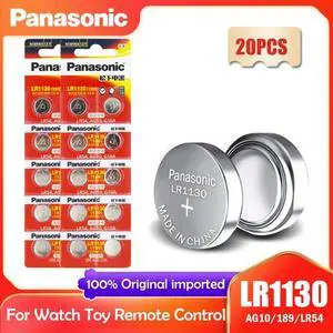 20PCS  LR1130 LR 1130 1.5V Button Cell Coin 189 AG10 V10GA L1131 SR1130W SR1130 389 LR54 SR54 Watch Alkaline Battery