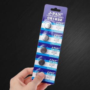 5PCS Button Battery CR1632 Lithium Coin Cell Batteries 3V LM1632 BR1632 ECR1632 CR 1632 Electronic Watch Toy Remote 270B
