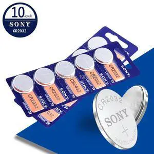 10pcs/lot for sony CR2032 3V Lithium Battery For Watch Remote Control Calculator CR2032 2032 button cell coin batteries