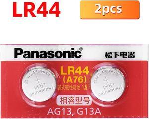 2pcs/lot  1.5V Button Cell Battery LR44 Lithium Coin Batteries A76 AG13 G13A LR44 LR1154 357A SR44