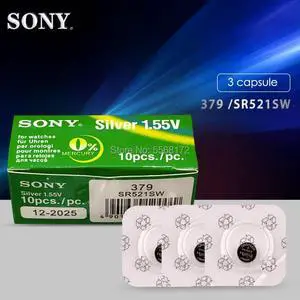 3PCS sony 379 Battery AG0 LR521 521 1.55V sr521sw CX63 Single grain packing Watch Button Cell Battery Toys Remote Coin Battery 3PCS sony 379 Battery AG0 LR521 521 1.55V sr521sw CX63 Single grain packing Watch Button Cell Battery Toys Remote Coin Battery