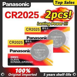 2Pcs 3V CR2025 ECR2025 LM2025 DL2025 BR2025 Button Coin Cell Lithium Battery Calculator Toy Device Batteries Digital Camera