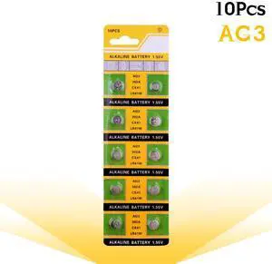 10pcs/lot AG3 1.55V Button Batteries SR41192 LR41 392A SR741 384 SR41SW SR741 For Remote Cell Coin Alkaline Battery 7.9*3.6mm