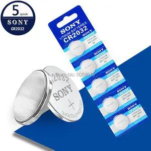 5pcs For SONY CR2032 Lithium Button Batteries DL2032 ECR2032 BR2032 Coin Cell Battery 3V CR 2032 For Watch Electronic Remote