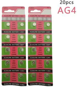 Centechia Top Quality 20 PCS Wholesale  AG4 377A 377 LR626 SR626SW SR66 LR66 button cell Watch Coin Battery