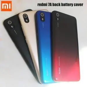 Xiaomi Redmi 7A Redmi7A Back battery Housing Back Cover With camera len Battery Case with button and logo Replacement