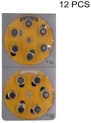 Hearing Aid Power Batteries PR70 1.4V Yellow Tab Zinc-Air Button Cell Battery e10 Replaces A10 10 10A DA10 P10 S10 ZA10