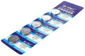 5PCS 5PCS Lithium Battery CR2025 3V Cell Coin Batteries DL2025 BR2025 KCR2025 CR 2025 Car Key Button Watch Computer Electronic