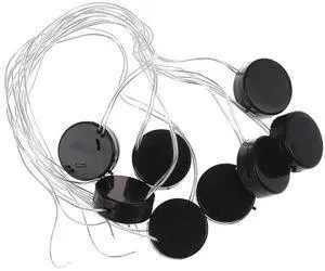 8Pcs Black Wire Lead 2x3V CR2032 Coin Cell Button Battery Holder Case