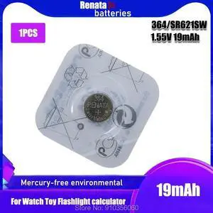 RETAIL 621 Watch Battery AG1 LR621 sr621sw 364A 1.5V LR60 Silver Oxide Button Cell Battery For Watch Electronic Calculator