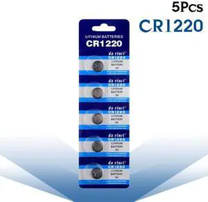 5pcs 3V CR1220 Lithium Button Batteries DL1220 BR1220 LM1220 Cell Coin Battery For Watch Electronic Toy Calculator