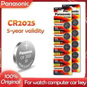 10PCS  CR2025 CR 2025 3V Lithium Battery For Watch Calculator Clock Remote Control Toys Button Coins Cell