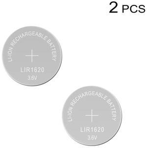 Li-ion Rechargeable Battery LIR1620 3.6V Lithium Button Built-in Coin Cell Batteries Watch Cells LIR 1620 Replaces CR1620