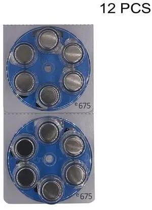 Hearing Aid Power Batteries PR44 1.4V Blue Tab Zinc-Air Button Cell Battery e675 Replaces A675 675 675A DA675 P675 ZA675