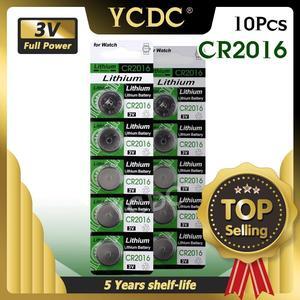 cr 2016 lithium battery 10pcs/Lot ,CR2016 3V Cell Battery Button Battery ,Coin Battery,11.11 Big Promotion