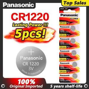 5pcs  High Energy Cr1220 CR 1220 3v Button Cell Coin Batteries For Watch DL1220 BR1220 ECR1220 LM1220 KCR1220 KL1220