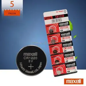 CR1220 Button 5PCS For maxell Cell Battery For Watch Car Remote Key cr 1220 ECR1220 GPCR1220 3v Lithium Battery