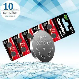 Camelion 10pcs 1.5V Button Cell Battery lr44 Lithium Coin Batteries A76 AG13 G13A LR44 LR1154 357A SR44 Original