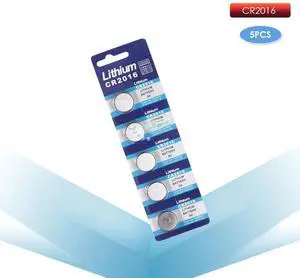 kpay 5pcs CR2016 3V Lithium Li-ion Button Coin Battery LM2016 BR2016 DL2016 Toy Remote control electronic Watch scale Car key