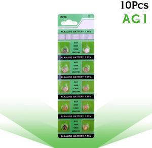 10pcs AG1 LR621 SR621 164 Button Batteries LR621W CX60 364A Cell Coin Alkaline Battery 1.55V TR621SW For Watch Toys Remote