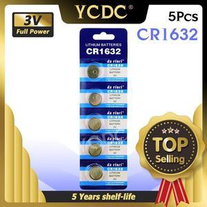 5x CR1632 CR1632 ECR1632 DL1632 KCR1632 LM1632 3v lithium li-ion battery Cell Button Toys 1632 Batteries Card Retail LOT