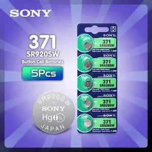 5pc For Sony AG6 371 SR920SW 920 1.55V Watch Battery CX69 S21 605 SR920SW 371 Button Coin Cell MADE IN JAPAN 5pc For Sony AG6 371 SR920SW 920 1.55V Watch Battery CX69 S21 605 SR920SW 371 Button Coin Cell MADE IN JAPAN