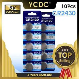 10pcs 3v CR2430 CR 2430 Button Pilas Lithium Coins Cells Battery Watch Clock Batteries For Calculator Computer Remote Control