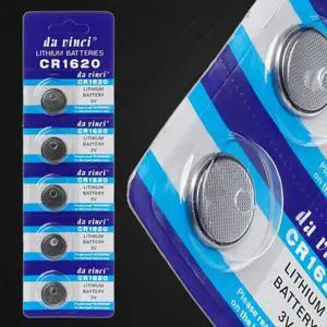 5PCS Lithium Battery CR1620 Electronic Button Coin Cell Batteries 3VECR1620 DL1620 5009LC Watch Toy Remote CR 1620 B2QF