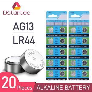 20pcs 30mAh 1.55V AG13 LR44 L1154 RW82 RW42 SR1154 SP76 pila SR44 Button Batteries For Watch Toys Remote etc Cell Coin Battery