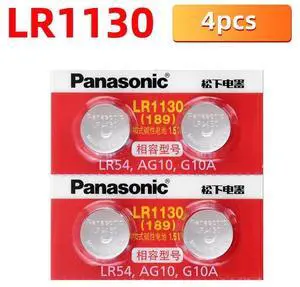4pc Genuine wholesale  LR54 189 AG10 L1131 SR1130 G10 V10GA 389 Alkaline Button Cell Coin Battery