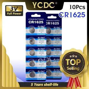 10pcs/lot 3V CR 1625 CR1625 Lithium Button Battery BR1625 LM1625 KCR1625 Cell Coin Batteries For Watch Electronic Toy Calculator