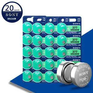 20Pcs FOR SONY 1.55V AG4 377A 377 LR66 LR626 SR626SW SR66 AG4 AG 4 Button Batteries For Watch Toys Remote Cell Coin Battery
