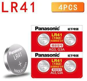 4PCS  LR41 192 1.5V Alkaline Batteries AG3 192 392A L736 Button Cell Battery 0%Hg for calculator