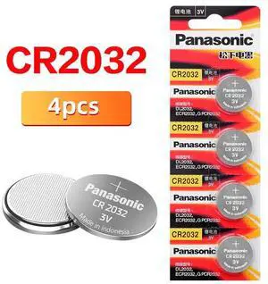 cr2032 4pcs Button Cell Batteries 3V Coin Lithium clocks watches Remote digital voice recorders cr2032