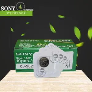 4pcs FOR SONY AG6 LR920 371 L921 Button Batteries SR927 171 1.55V 371A CX69 LR920W For Watch Toys Remote Single grain packing