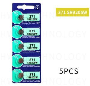 5pcs 371 battery SR69 SR920W SR920SW AG6 L921 605 620 280-31 280-51 Cell Button Watch Batteries Silver Oxide retail card