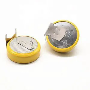 2pcs CR2477 rice cooker battery 3V button battery H type horizontal with soldering foot