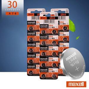 30pcs 1.5V for Maxell Button Cell Battery lr44 Lithium Coin Batteries A76 AG13 G13A LR44 LR1154 357A SR44 Original