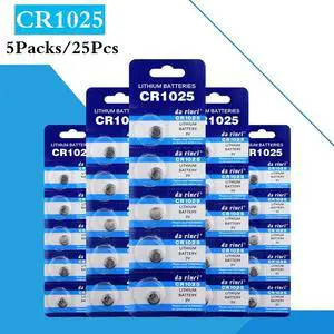 25PCS/ 5 Pack  CR1025 Button Batteries DL1025 BR1025 KL1025 Cell Coin Lithium Battery 3V CR 1025 For Watch Electronic Toy Remote