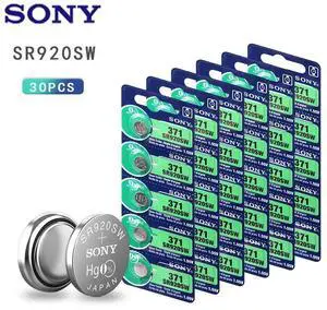 30pcs SONY 45mAh AG6 371 SR920SW LR920 171 370 371 L921 LR69 SR920 SR69 1.55V Button Cell watch Coin Silver Oxide Battery 30pcs SONY 45mAh AG6 371 SR920SW LR920 171 370 371 L921 LR69 SR920 SR69 1.55V Button Cell watch Coin Silver Oxide Battery