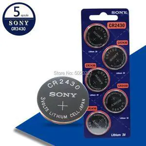 5pcs Sony Wholesale CR2430 DL2430 2430 3V Button Battery For Watch Toy Headphone 5pcs Sony Wholesale CR2430 DL2430 2430 3V Button Battery For Watch Toy Headphone