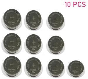10pcs/lot LIR2032 3.6V Li-on Rechargeable Button Coin Cell Battery Can Replace CR2032/ML2032 for watches