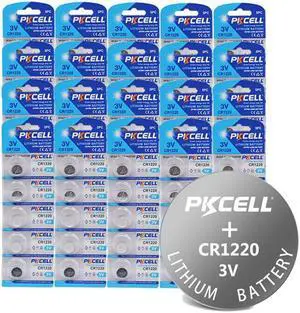 100Pcs/lot CR1220 BR1220 KCR1220 DL1220 ECR1220 LM1220 3V Button Cell Coin Battery for Watch PKCELL CR1220 battery